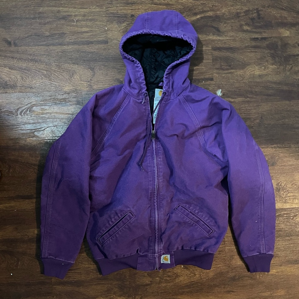 Vintage Carhartt purple plm hooded jacket